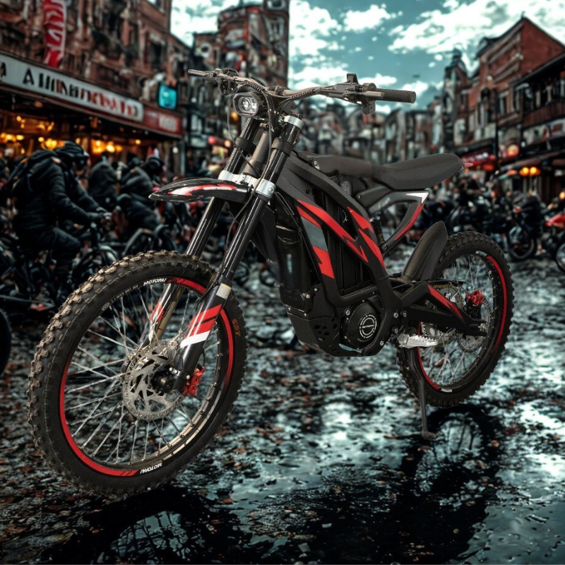 6kW Electric Dirt Bike | 72V35Ah, 60km/h, 120km Range