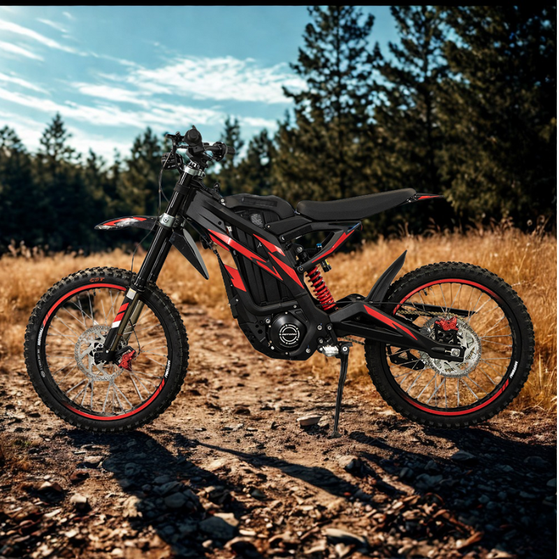 6kW Electric Dirt Bike | 72V35Ah, 60km/h, 120km Range