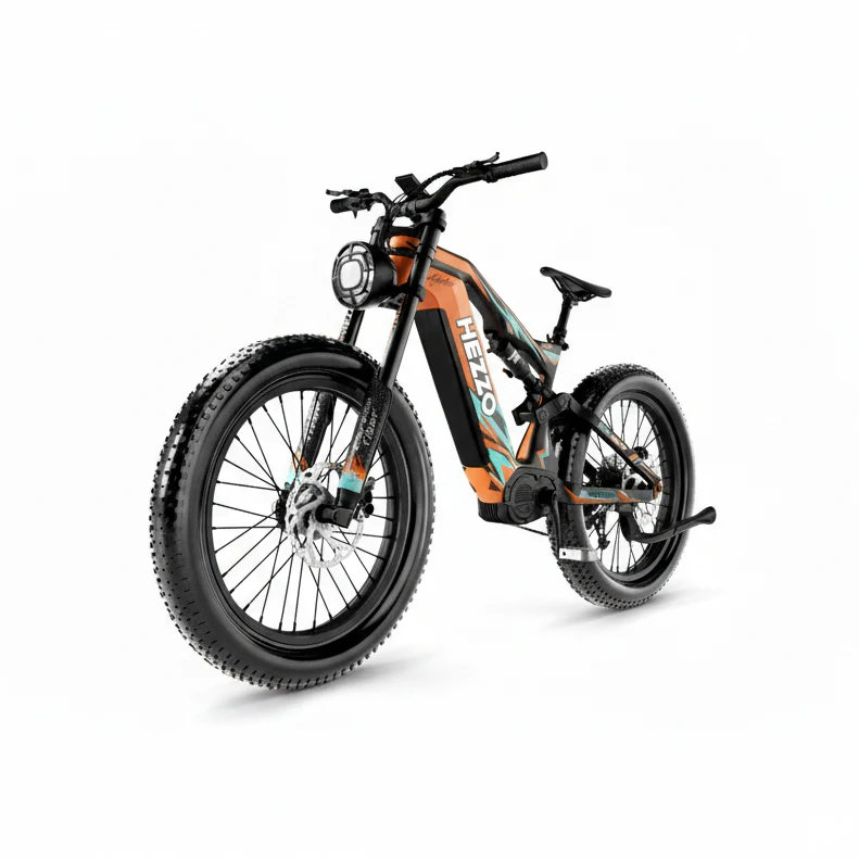 HEZZO K9 Fat Tire Electric Bike 52V 21AH