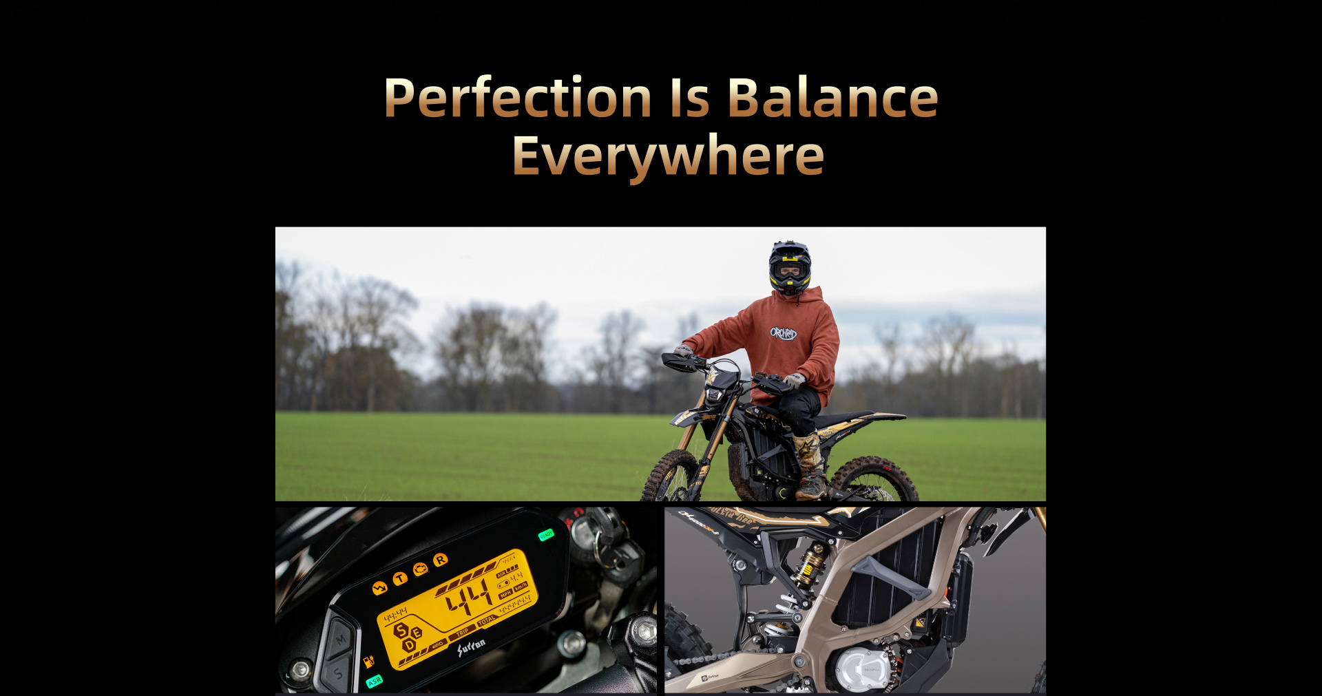 2026 Carbon Black Ultra Bee Edition 24.5KW 74V 60AH SurRon Electric Dirt Bike Motorbike Motorcycle for Sale