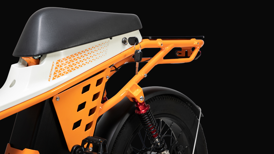 ESU ES-01 1500W Peak Fat Tire Electric Bike 48V 50Ah 120-Mile Range 400 lb Payload Cargo E-Bike for Camping