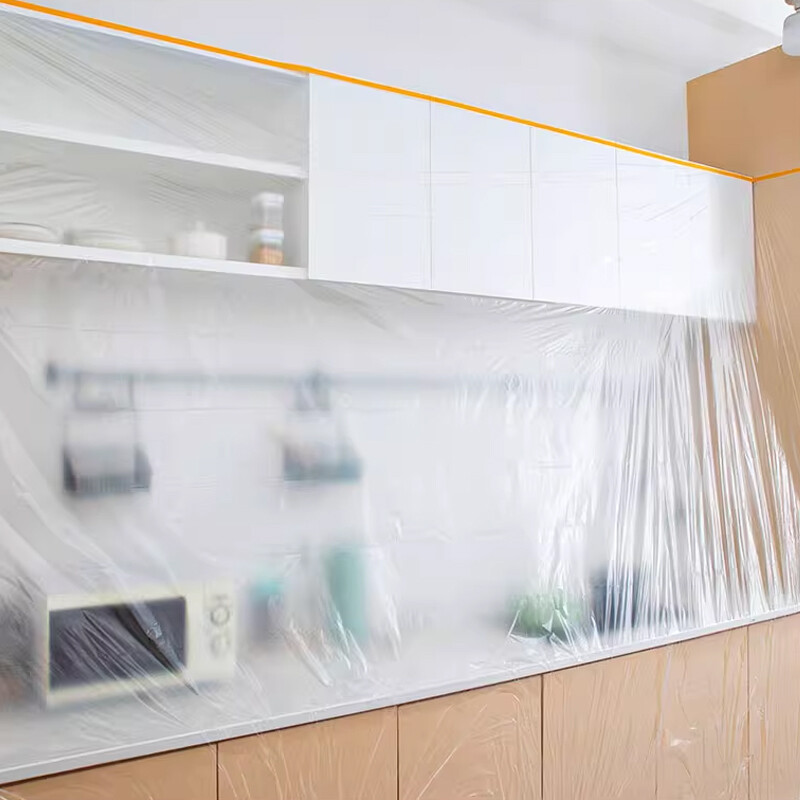 Plastic film for moisture-proof and dust-proof packaging