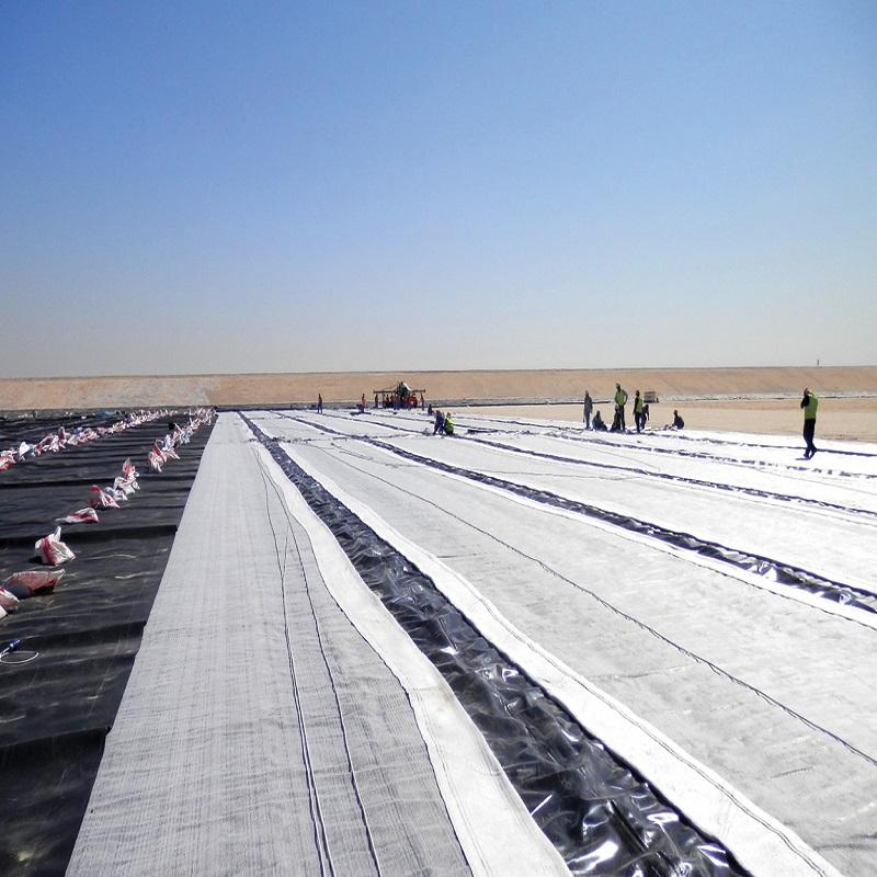 HDPE GCL Bentonite Geosynthetic Clay Liner waterproof blanket With HDPE Geomembrane