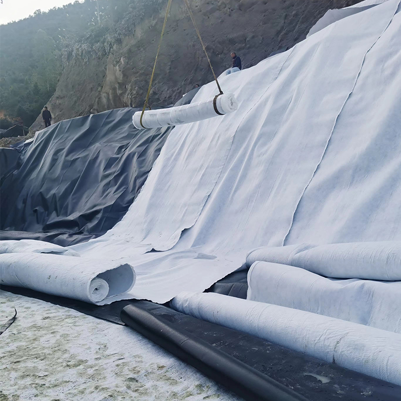 PET Short Fiber Non Woven Geotextile Fabric for Road