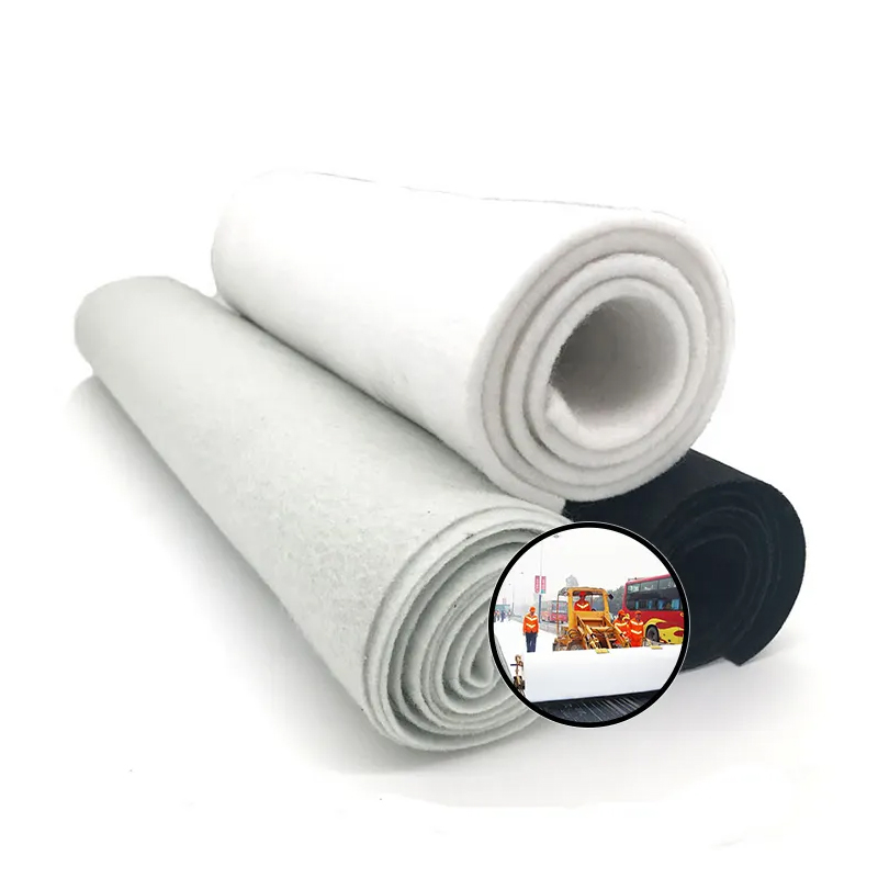 100% PP Material Non Woven Staple Fiber Geotextile For Reinforcement Fabric