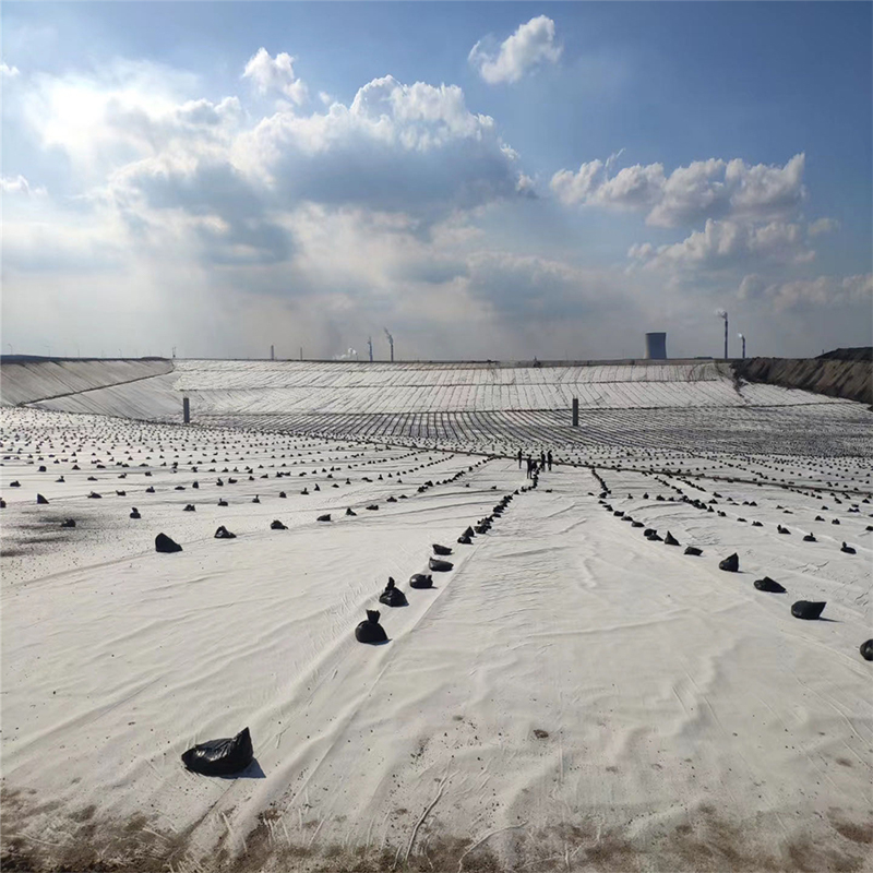 Polyester filament nonwoven geotextile