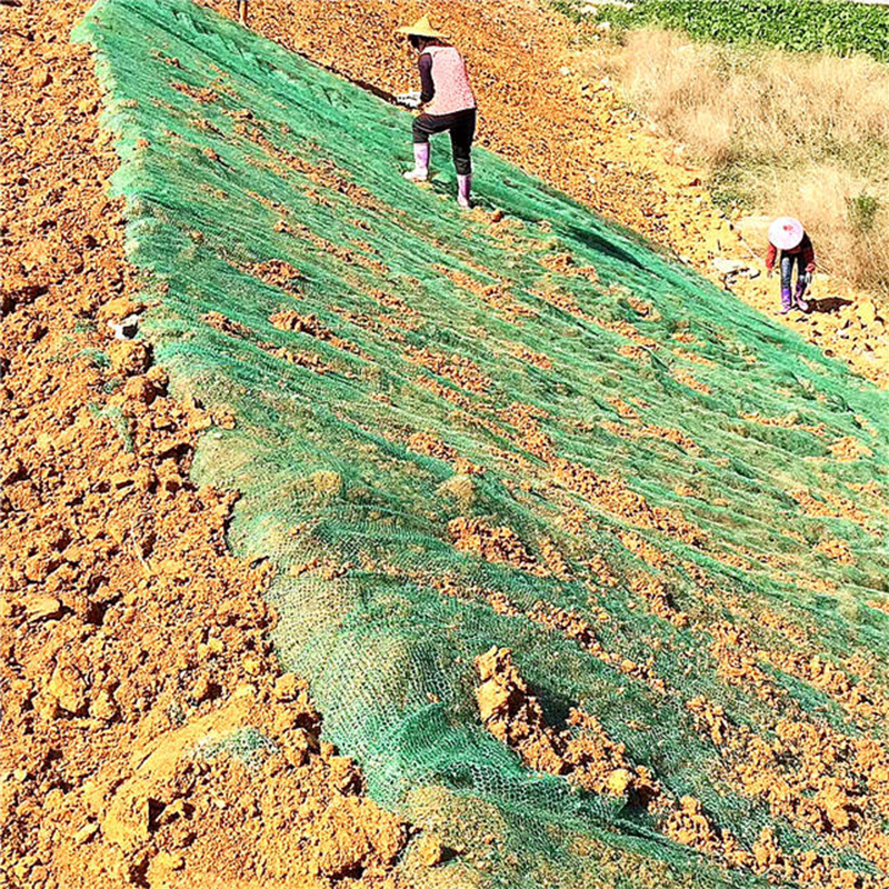 Geomat erosion control mat Slope Protection Net 3D geotextile