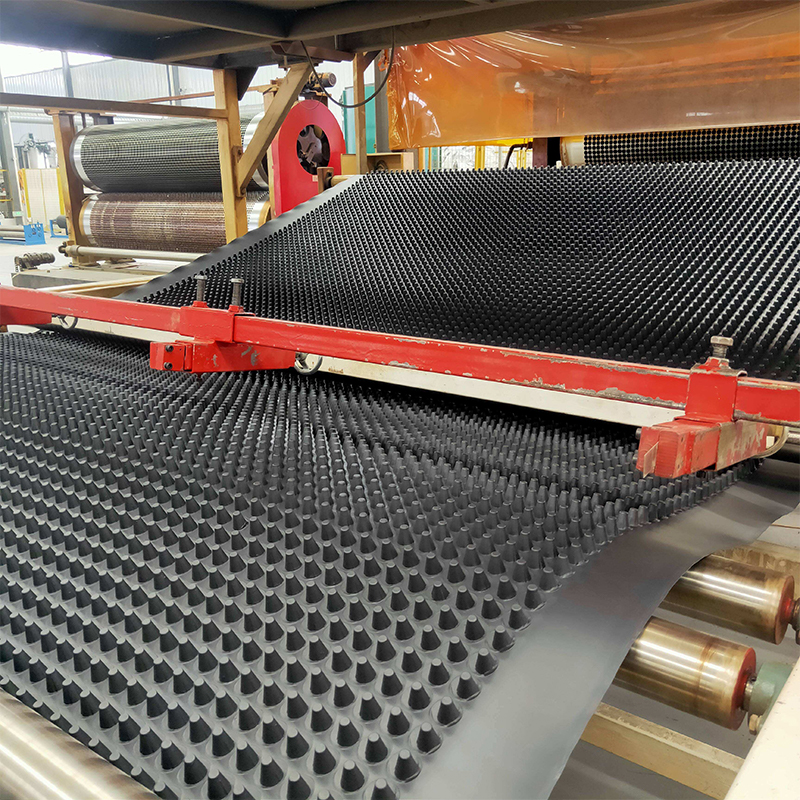 Plastic drainage board drainage cell plate sheet