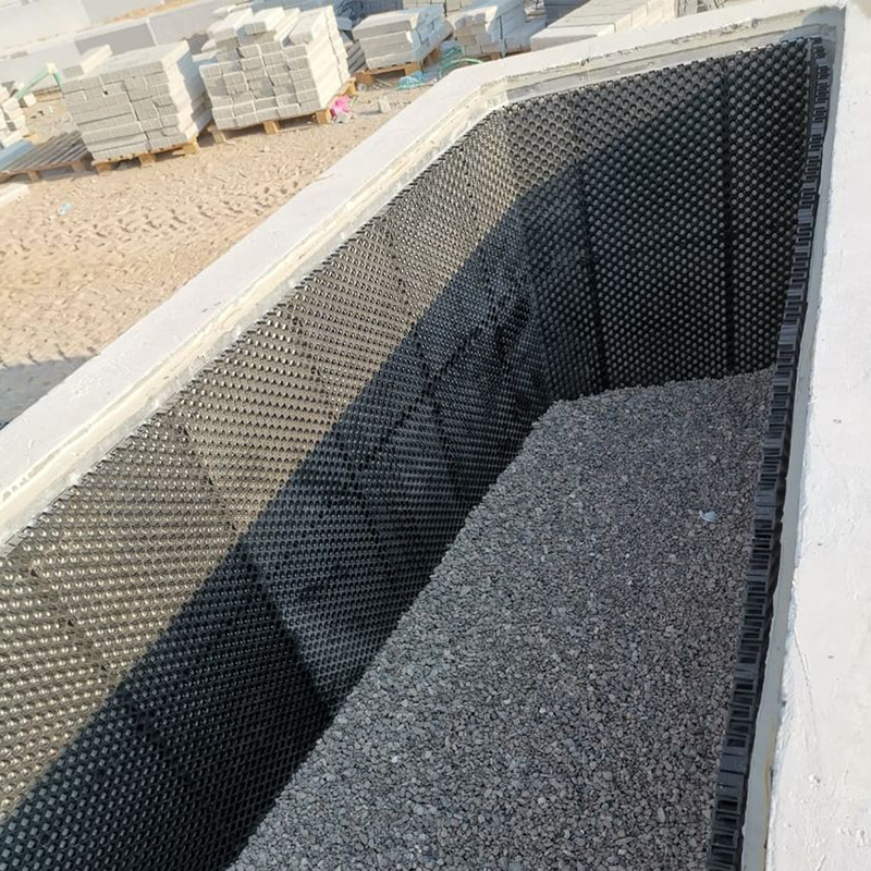 PVC Plastic drain board drainage sheet mat/plastic drainage matting 20mm