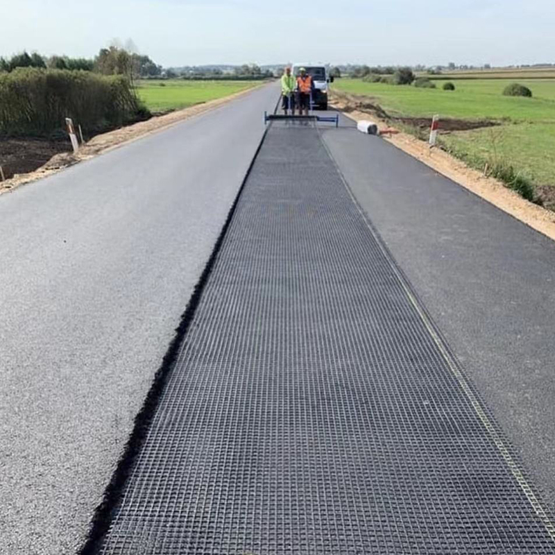 Grid geonet for dam slope protection