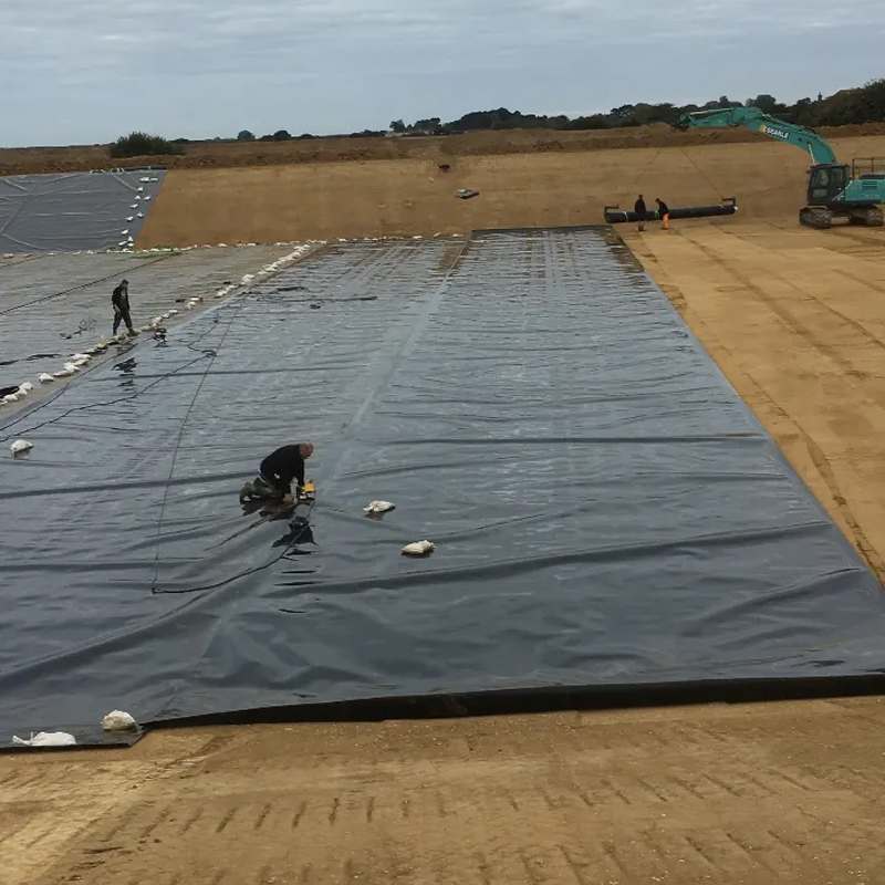 0.3mm to 2mm Fish Farming Pond Liner HDPE EPDM PE Geomembrane