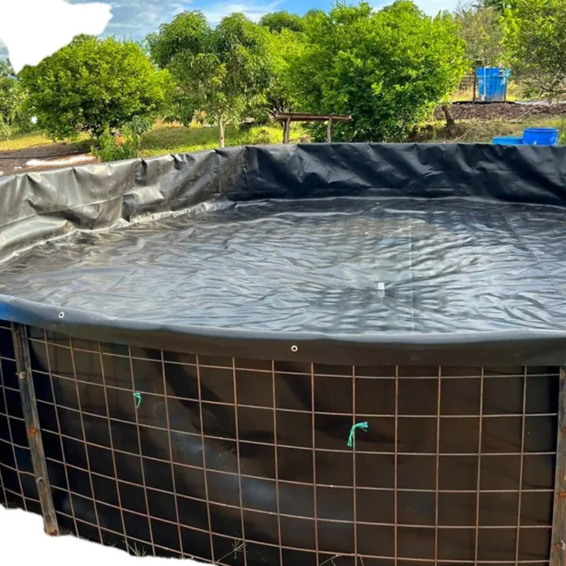 0.75mm to 1.2mm Fish Farm HDPE EVA Geomembrane Liner Pond