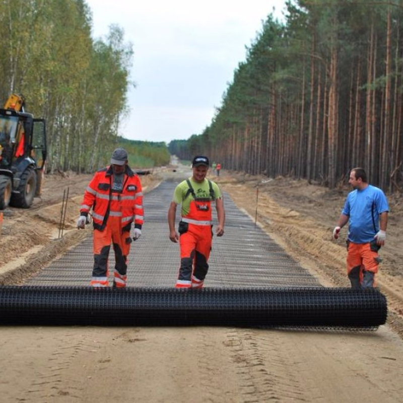 High Strength Biaxial /Fiberglass Plastic Geogrid for Soil Reinforcement polypropylene geogrid