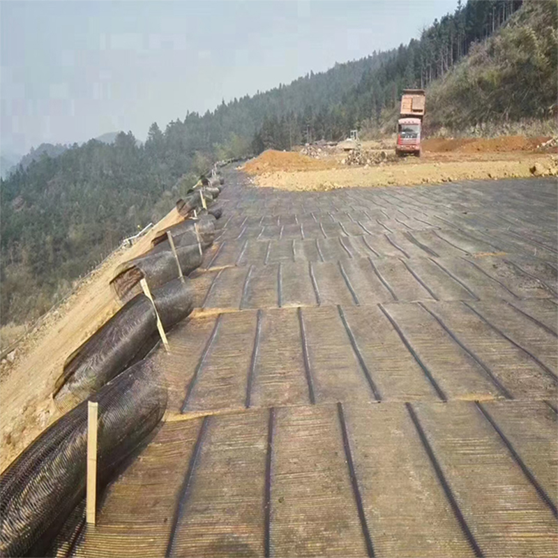 PP uniaxial biaxial geogrid grating for pavement rehabilitation Preventing pavement settlement