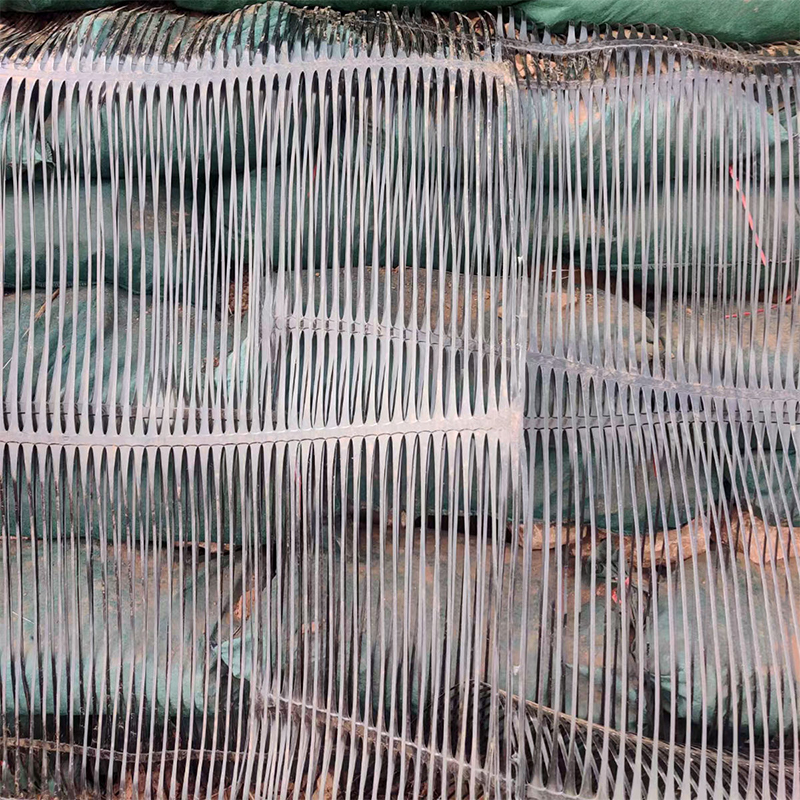 Construction Geosynthetic Material PP HDPE Uniaxial Geogrid Price