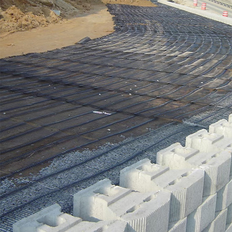 Construction Geosynthetic Material PP HDPE Uniaxial Geogrid Price