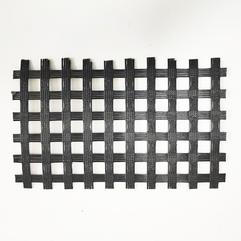 Geogrid Coated Bitumen 100-100kn/m Fiberglass Geogrid 100kn Fo Road And Bridge Pavement