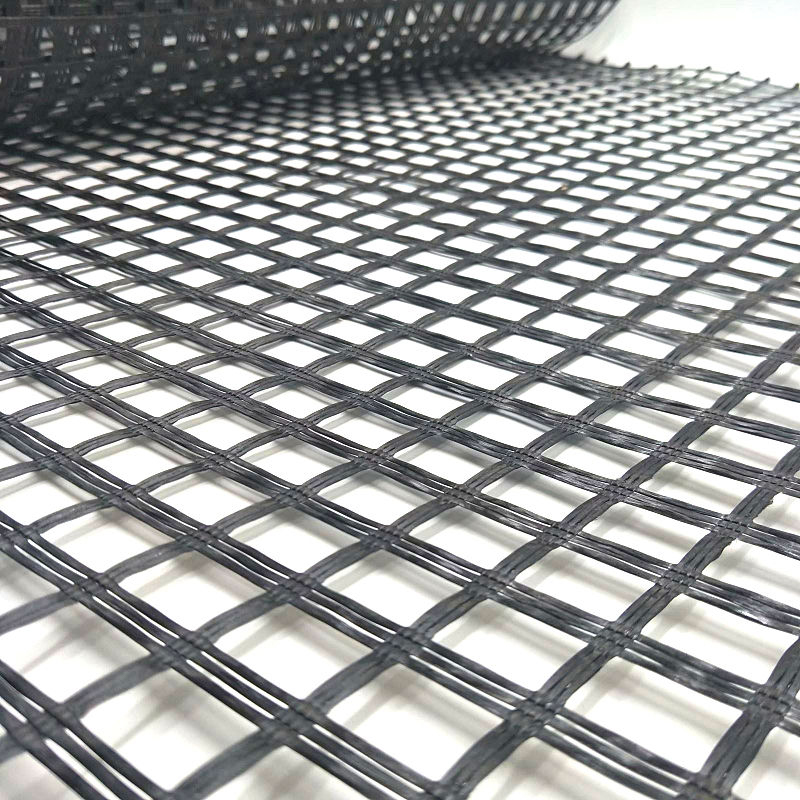 High Strength biaxial geogrid glass fiber geogrid Construction Geogrid