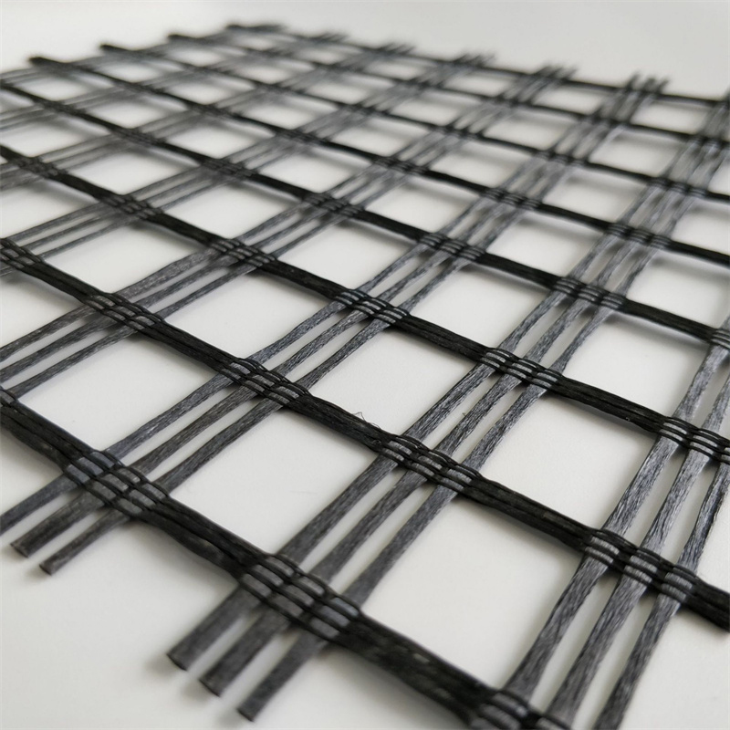 Bitumen Coating Road Paving Material glass fiber geogrid
