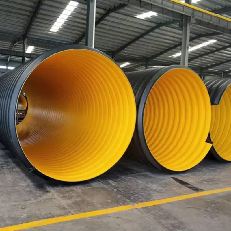 300mm 750Mm 1000mm Hdpe Steel Wire Reinforced Spiral Double Wall Corrugated Drain Drainage Pipe