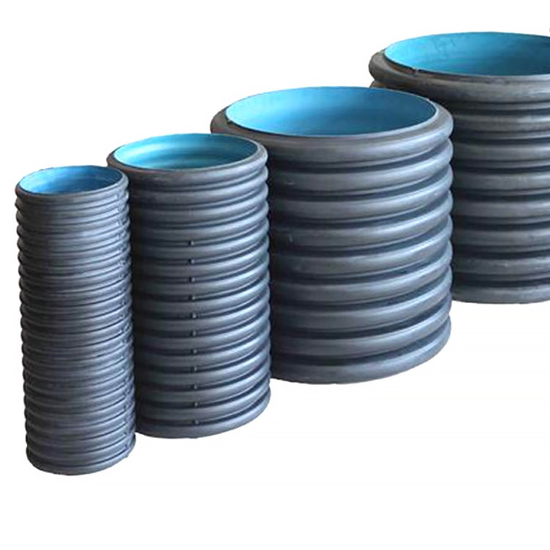 300mm 750Mm 1000mm Hdpe Steel Wire Reinforced Spiral Double Wall Corrugated Drain Drainage Pipe