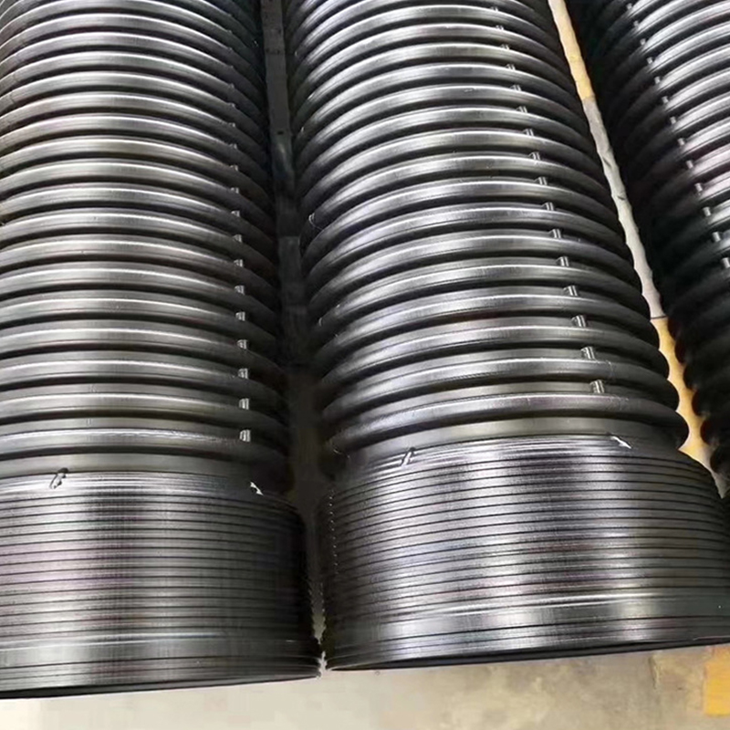 Factory Sale 200mm HDPE Double Wall Corrugate Pipe with Socket and Rubber Ring