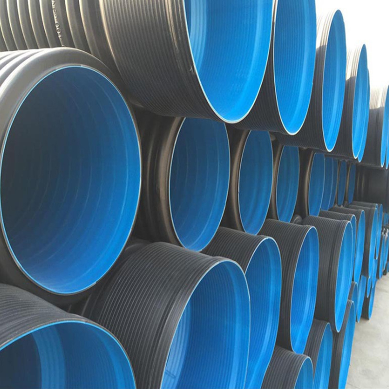 200mm to 800mm grand diameter HDPE double wall corrugated pipe sewer drain pipe