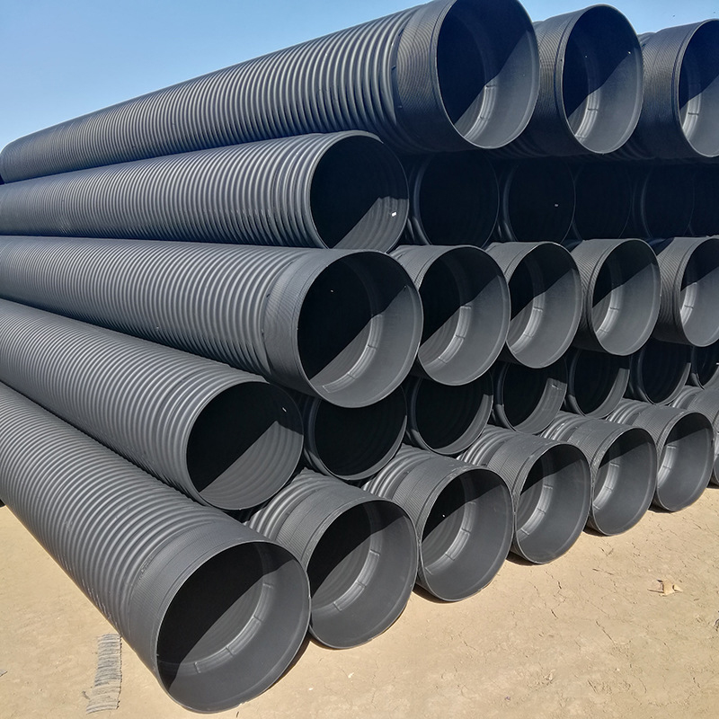 200mm to 800mm grand diameter HDPE double wall corrugated pipe sewer drain pipe