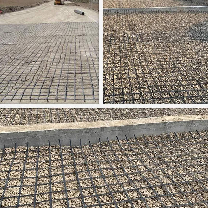 Factory price ground reinforcement steel-plastic Construction Geogrid