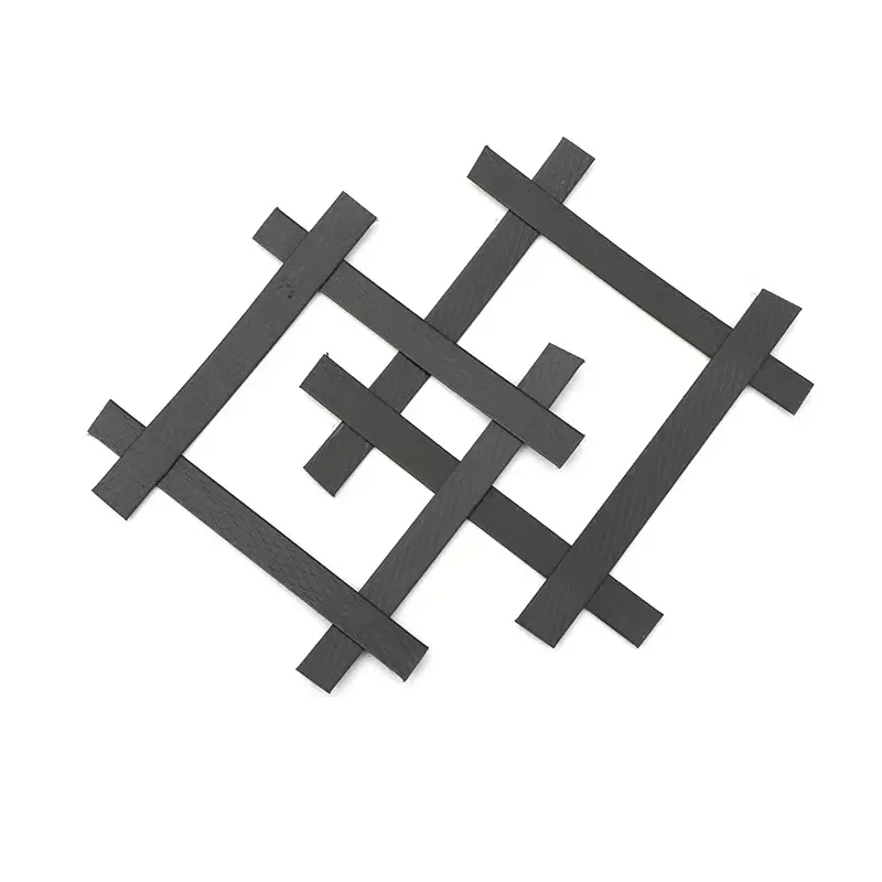 Steel-Plastic Geogrid for Retaining Wall Reinforcement