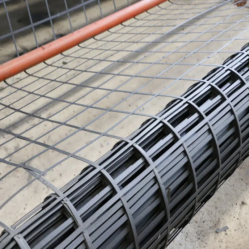 Steel-Plastic Geogrid for Retaining Wall Reinforcement