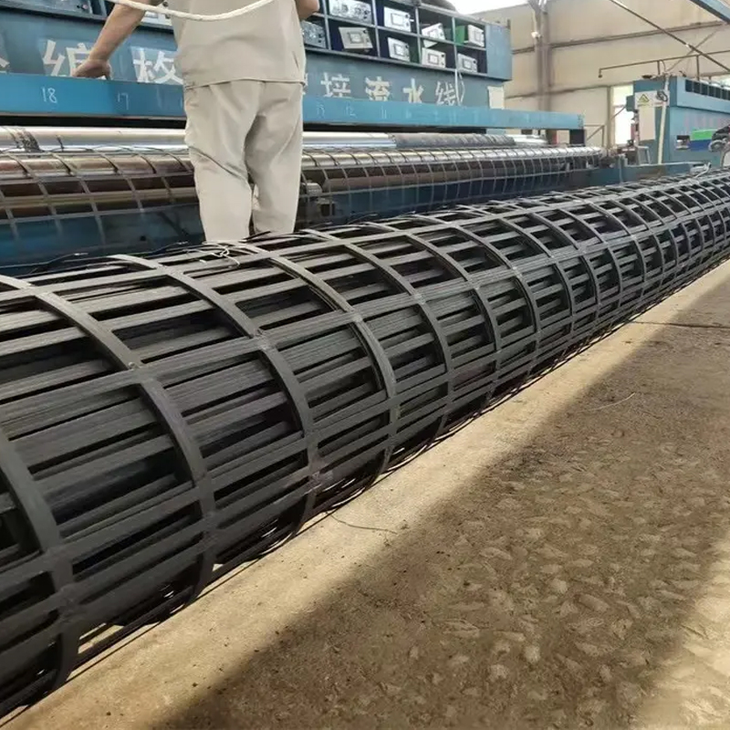 Factory direct sale biaxial geogrid roadbed reinforced steel-plastic geogrid
