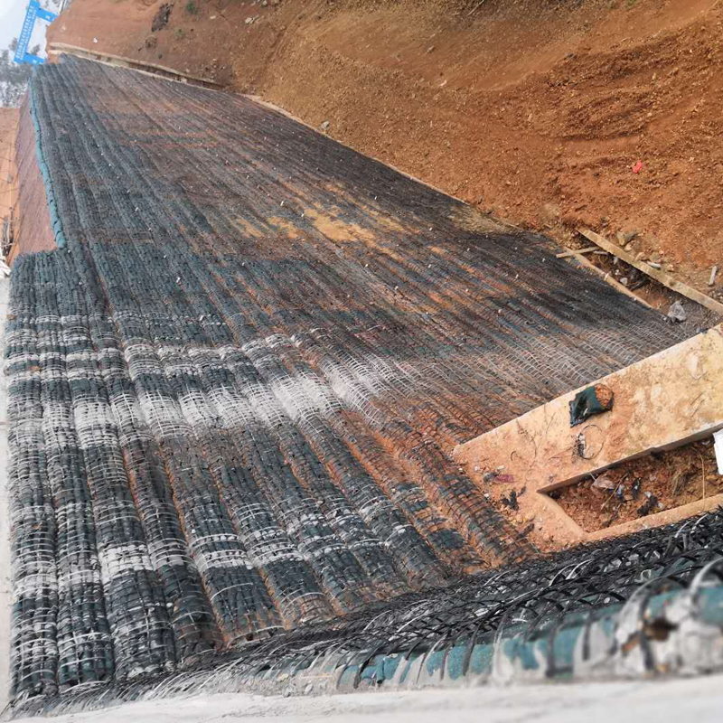 Factory direct sale High Quality PP steel-plastic compound Geogrid for Road