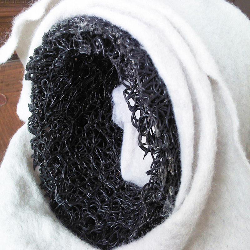 DingRun Black HDPE blind ditch plastic blind ditch for drainage water