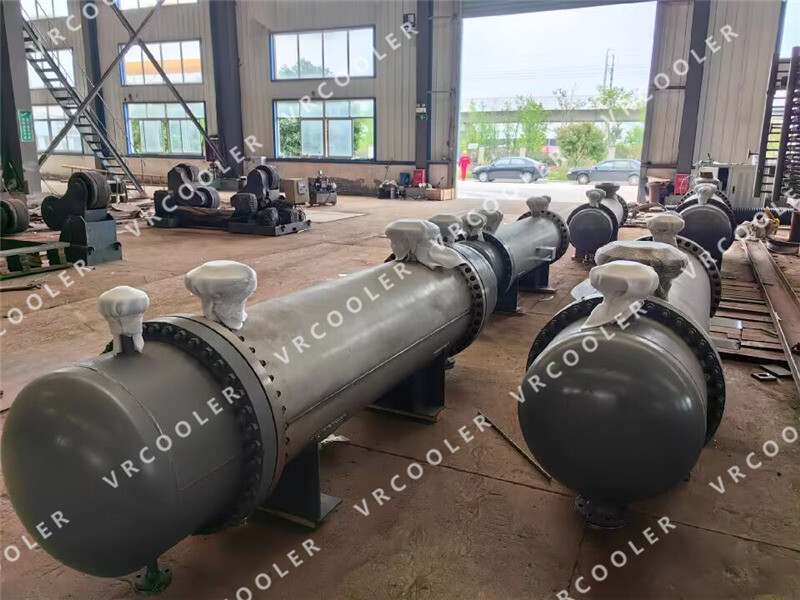 Some examples of shell and tube heat exchangers used in the food industry