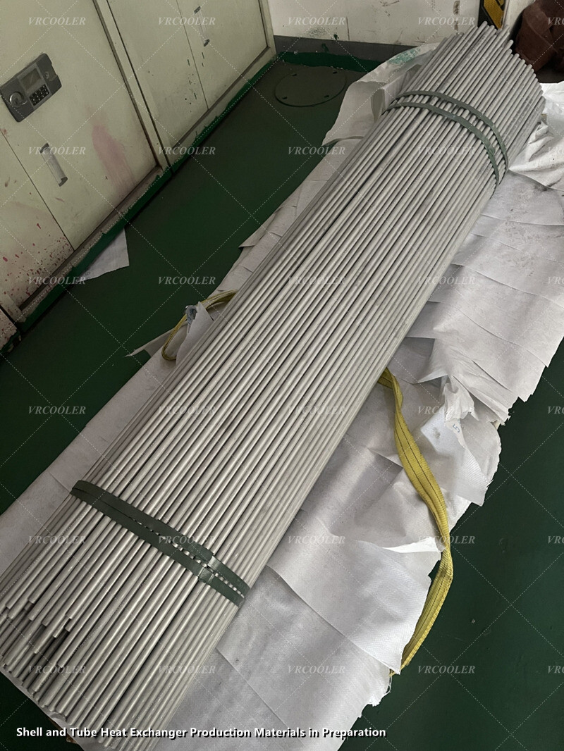 Shell and Tube Heat Exchanger Production Materials in Preparation