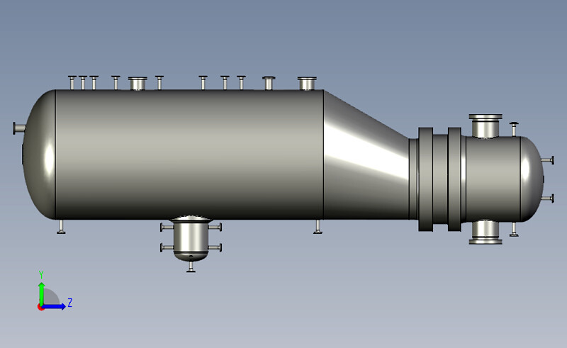 Tubular Shell and Tube Condenser Stainless Steel Heat Exchanger 1