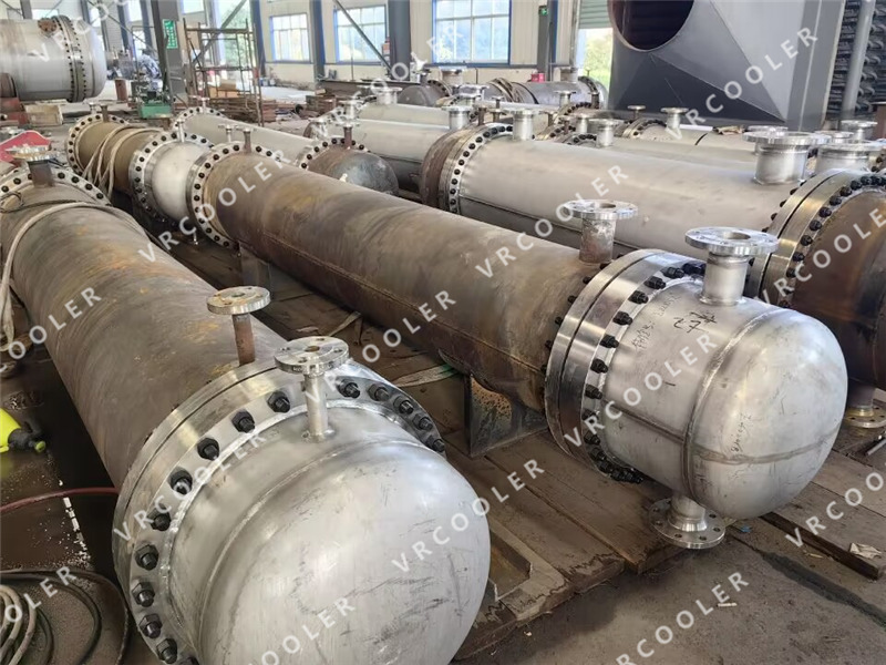 Which vapors can be recovered using a shell-and-tube condenser?