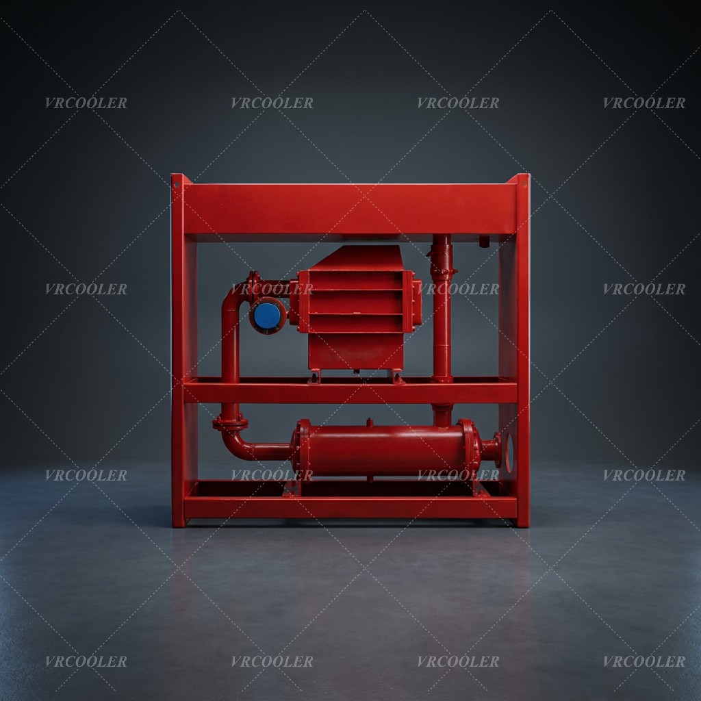 Shell and Tube Heat Exchanger in a Genset Ethylene Glycol Cooling Skid