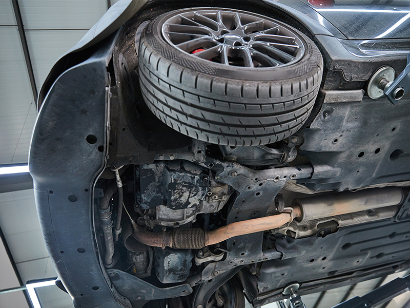 Galvanized automobile chassis