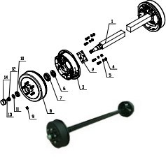 AU market 10inch electric hydraulic drum brake axle.png
