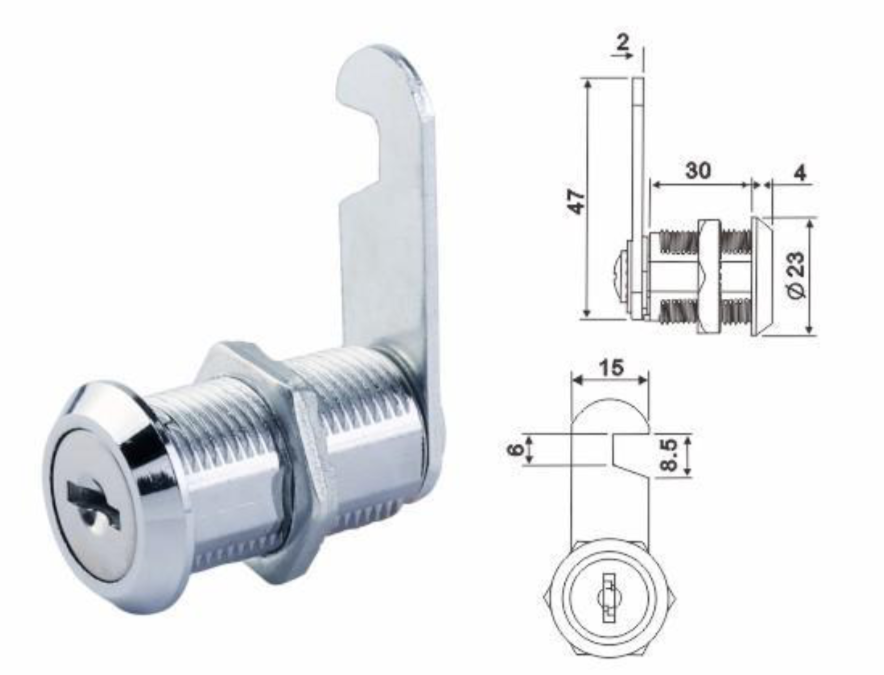 cam lock with key 103-30