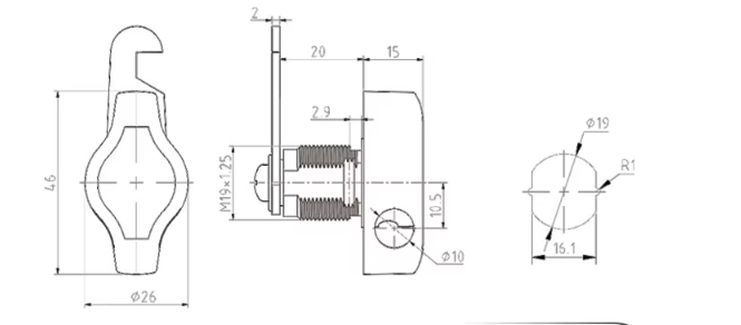 drawer lock cabinet 2120