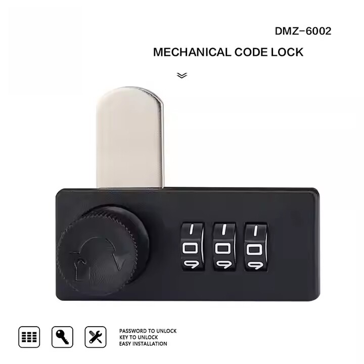3-codes cabinet lock 6002