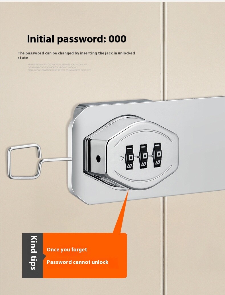 combination cabinet lock 8308