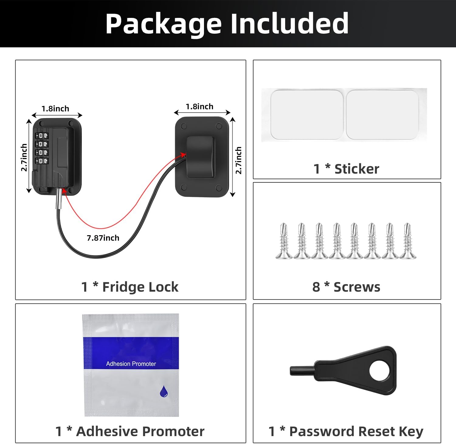 Refrigerator Combination Lock  8309