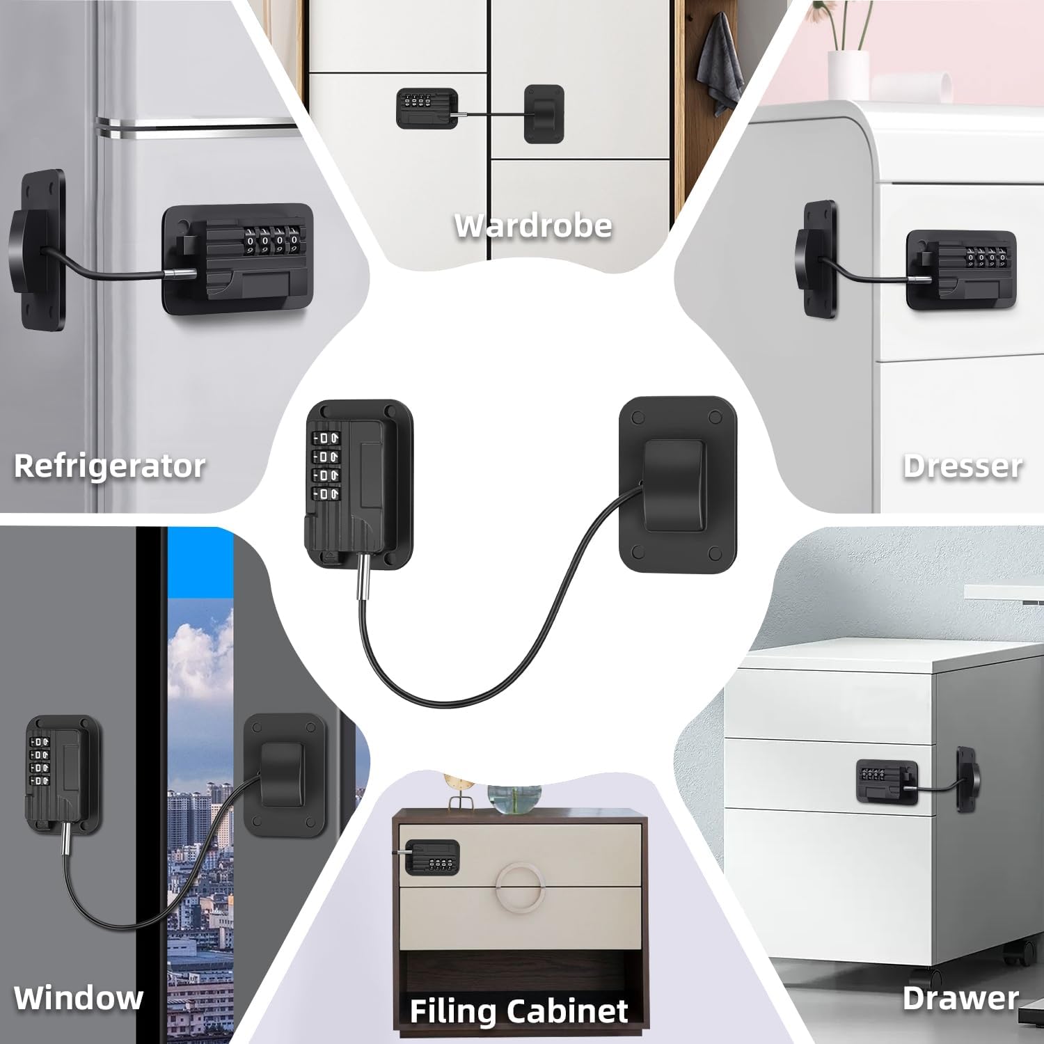 Refrigerator Combination Lock  8309