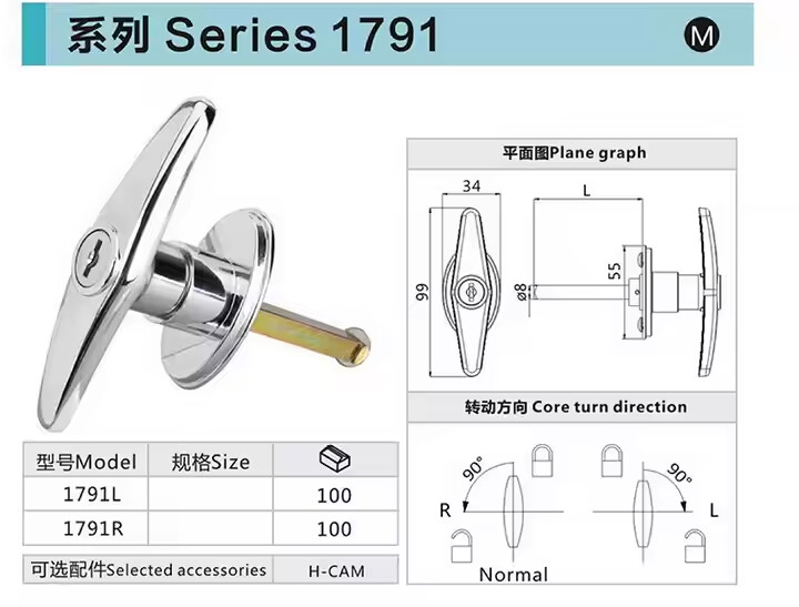 Waterproof industrial locks  1791