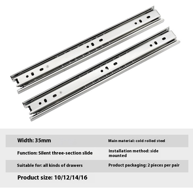 Drawer slides side mount 3008
