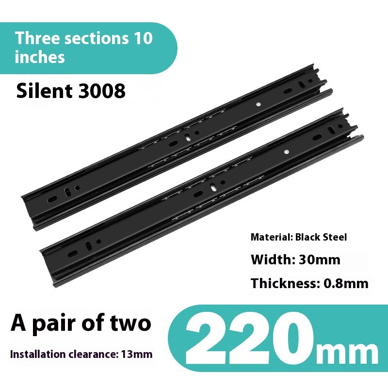 Drawer slides side mount 3008